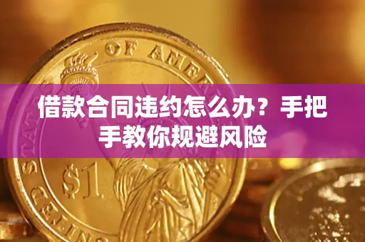 济南借款合同违约怎么办？手把手教你规避风险