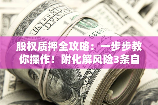 济南股权质押全攻略：一步步教你操作！附化解风险3条自救法则