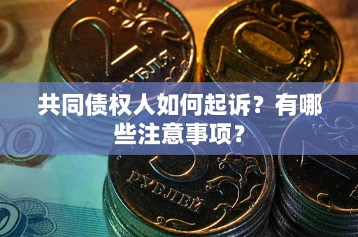 济南共同债权人如何起诉？有哪些注意事项？