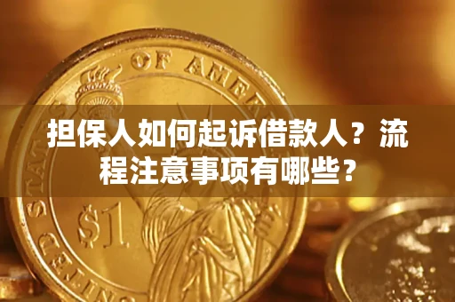 济南担保人如何起诉借款人？流程注意事项有哪些？